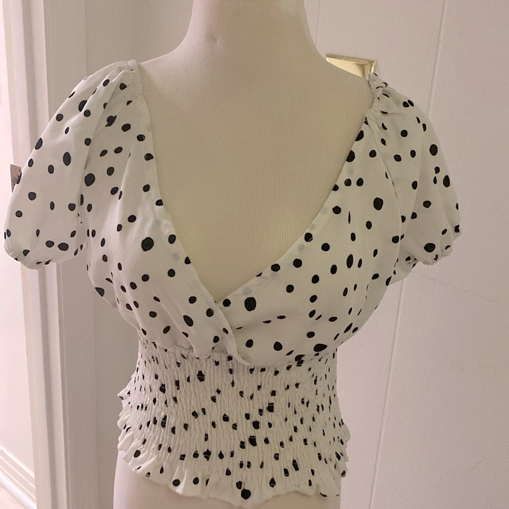 Polka dot Blouse⚪️⚫️